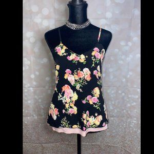 XS FLORAL BLOUSE TANK TOP